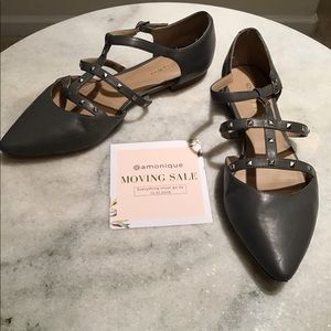 gray Sole Society flats